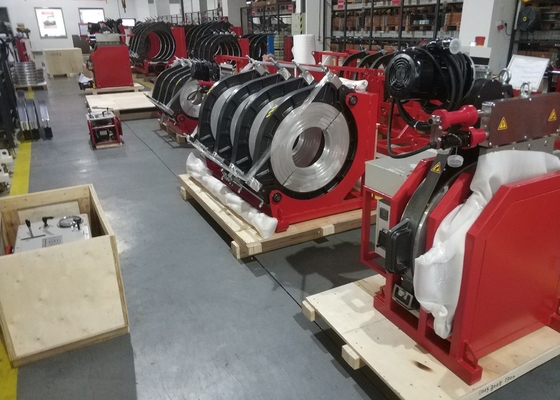 5.35kw हाइड्रोलिक बट पाइप फ्यूजन वेल्डिंग मशीन हीटिंग प्लेट तापमान 270℃