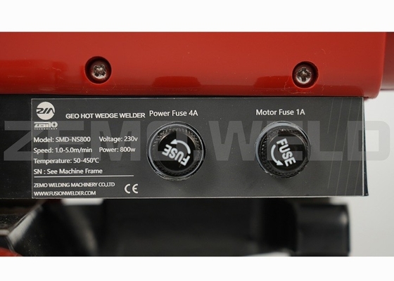 1.5 एमएम हॉट एचडीपीई वेज वेल्डर जियोमेम्ब्रेन 220V 20 डिग्री हाई स्पीड