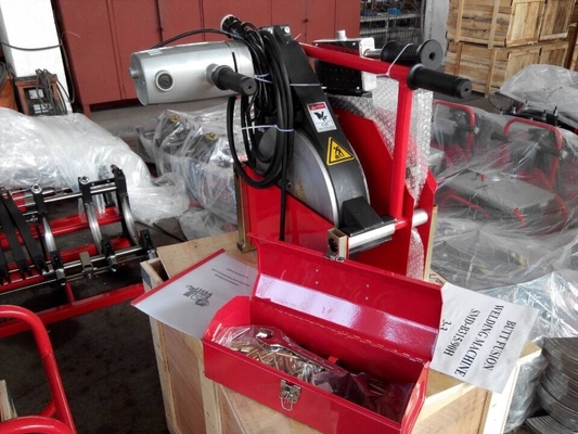355mm 110V एचडीपीई बट वेल्डिंग मशीन, 1.1KW हाइड्रोलिक बट फ्यूजन मशीन