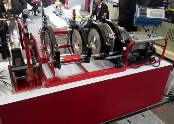 355mm 110V एचडीपीई बट वेल्डिंग मशीन, 1.1KW हाइड्रोलिक बट फ्यूजन मशीन