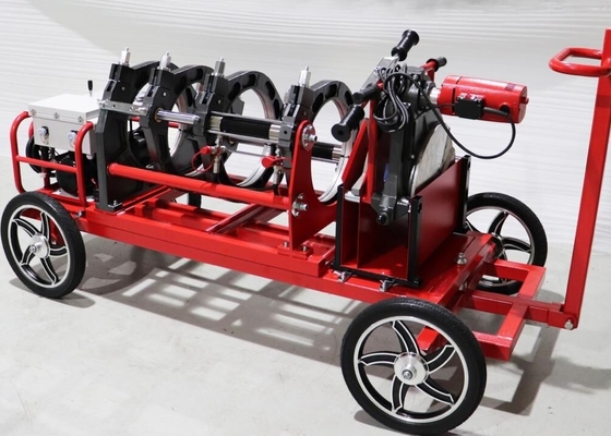 ट्रॉली के साथ 50HZ हाइड्रोलिक बट फ्यूजन वेल्डिंग मशीन 220V 355MM एचडीपीई
