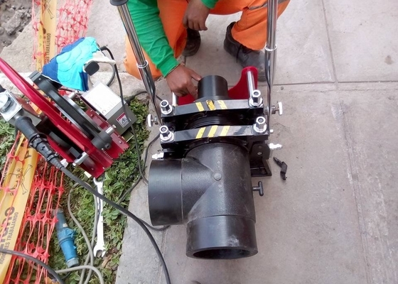 110V 60HZ मैनुअल एचडीपीई फ्यूजन वेल्डर सीई स्वीकृत आसान संचालन