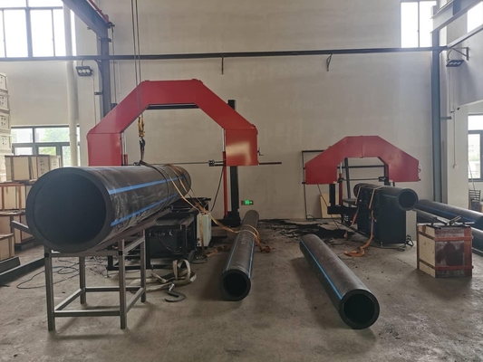 315 मिमी पाइप बैंड देखा, 380V 50/60HZ एचडीपीई पाइप कटर मशीन